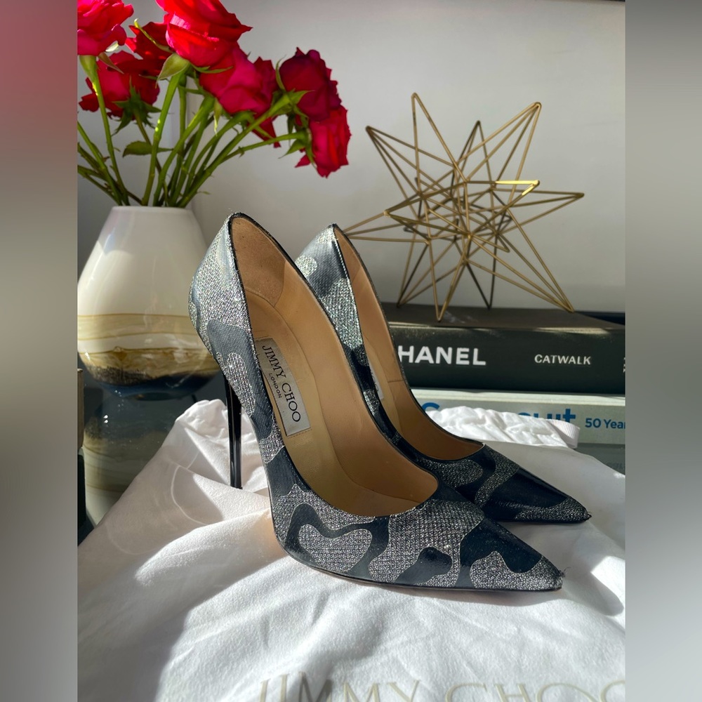 Jimmy Choo Pumps - black/silver pattern 37